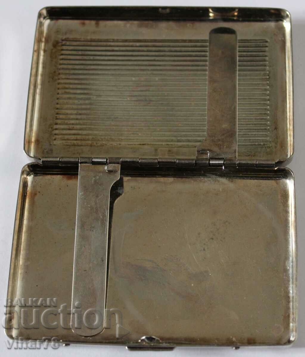 Thick silver-plated snuffbox - 5