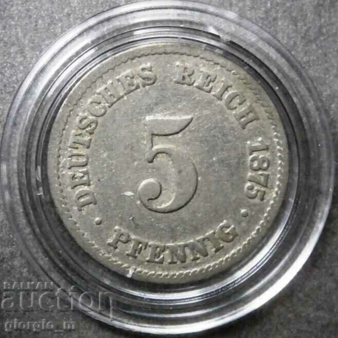 Germania 5 pfennig 1875