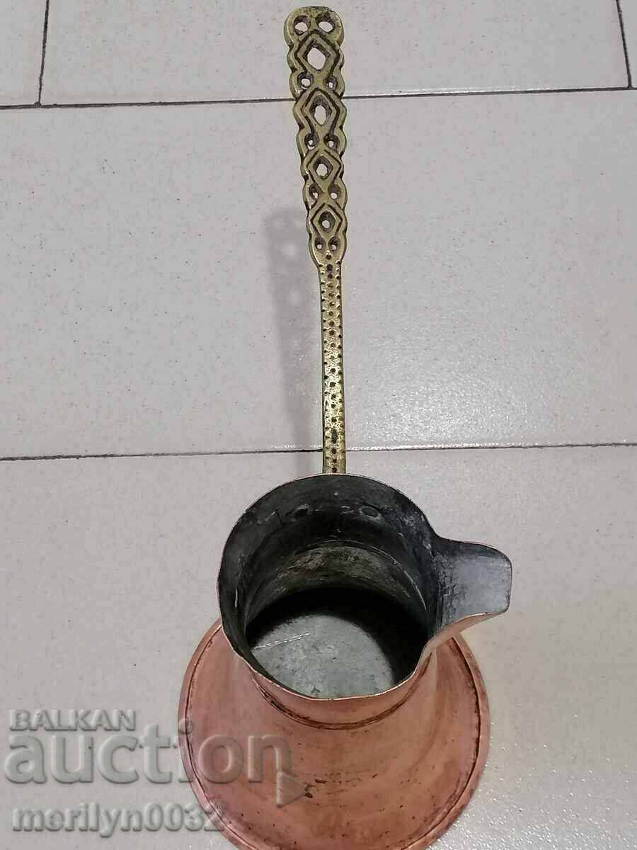 Delivery of Old tinned copper cezve, coffee pot, copper, copper vessel Delivery of Old tinned copper cezve, coffee pot, copper, copper vessel