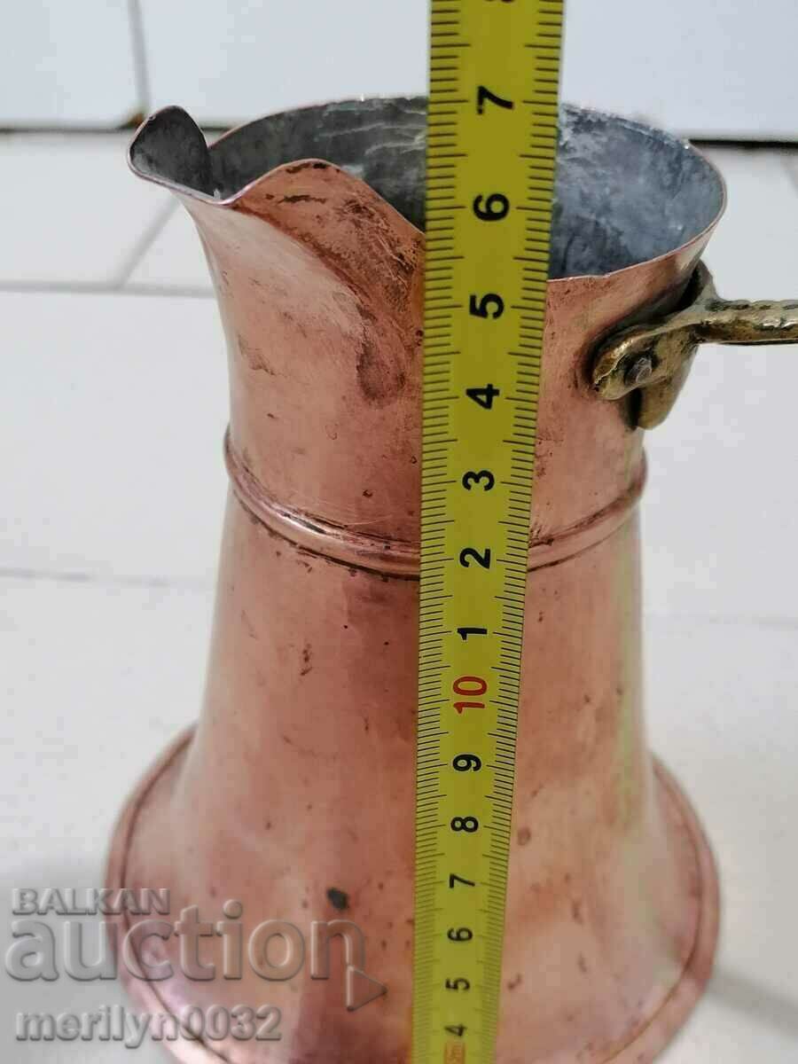 Old tinned copper cezve, coffee pot, copper, copper vessel - 5 Old tinned copper cezve, coffee pot, copper, copper vessel - 5