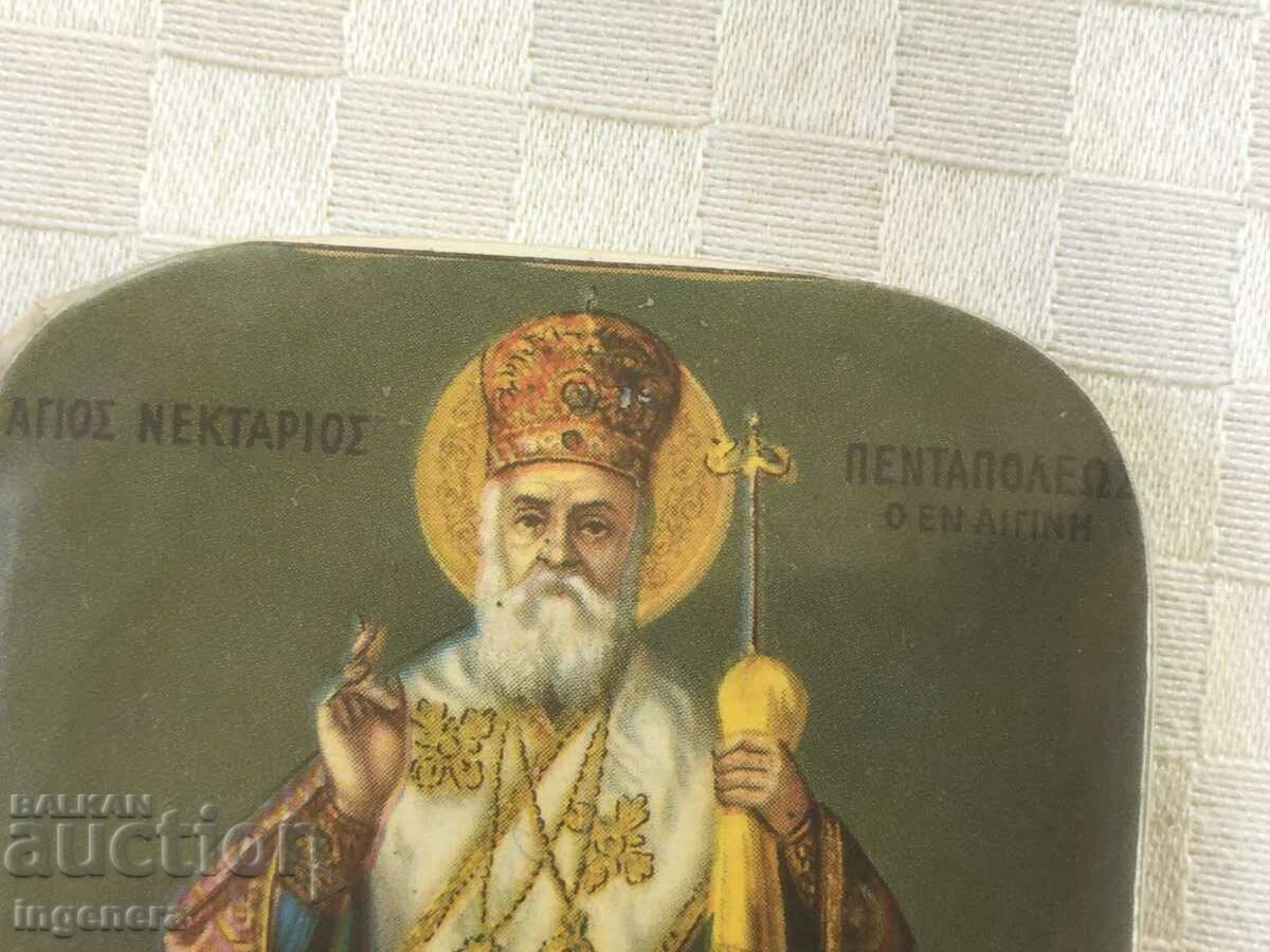 Delivery of ICON ON A METAL BASE - ST. NECTARIUS EGINSKI Delivery of ICON ON A METAL BASE - ST. NECTARIUS EGINSKI