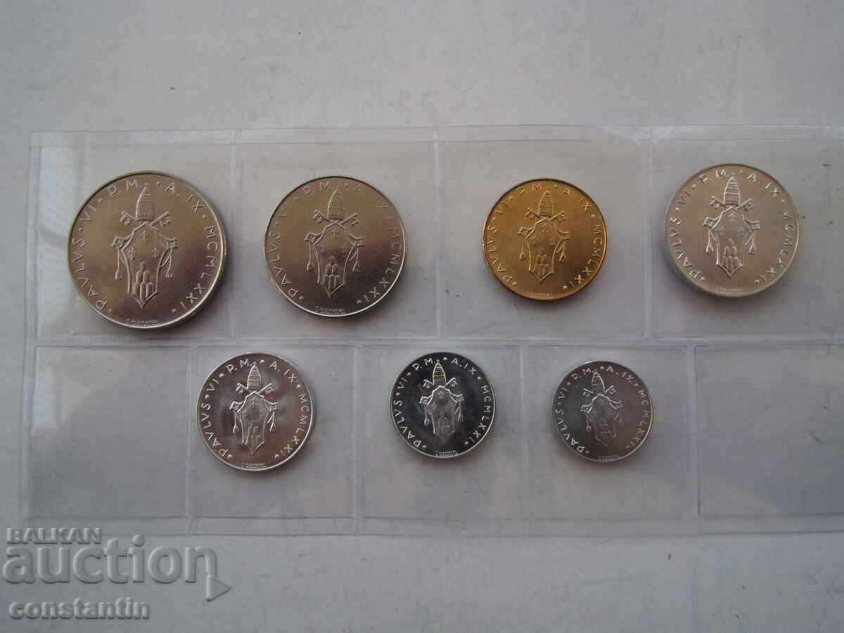 RS(37) Ватикана-Сет 1966 мн.рядък-тираж 10 х. бр.БЗЦ с цена € 17.90 | 35.01 лв. RS(37) Ватикана-Сет 1966 мн.рядък-тираж 10 х. бр.БЗЦ с цена € 17.90 | 35.01 лв.