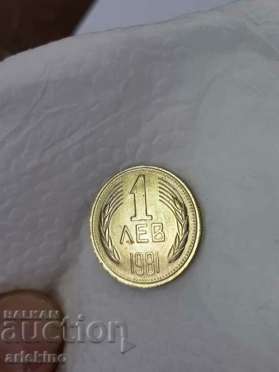 Monedă comunistă de colecție 1 BGN, 1981 cu preț 55.00 BGN | € 28.12 Monedă comunistă de colecție 1 BGN, 1981 cu preț 55.00 BGN | € 28.12