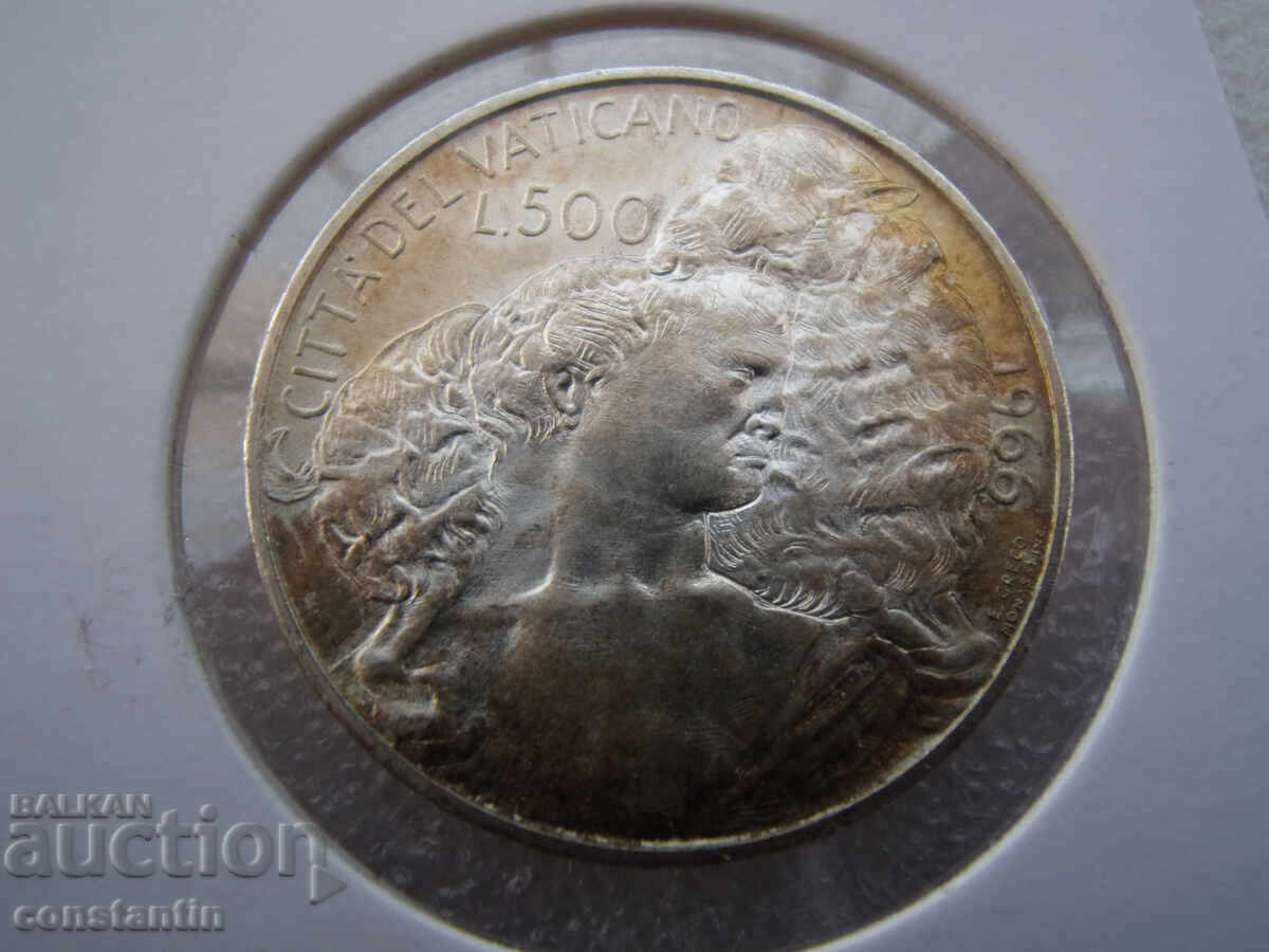 RS(37) Ватикана-500 лири 1966 мн.рядък-тираж 10 х. бр.БЗЦ с цена € 17.90 | 35.01 лв.