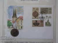 RS (37) Germany-GDR-5 stamps 1988 and 4 postage stamps in a beautiful envelope