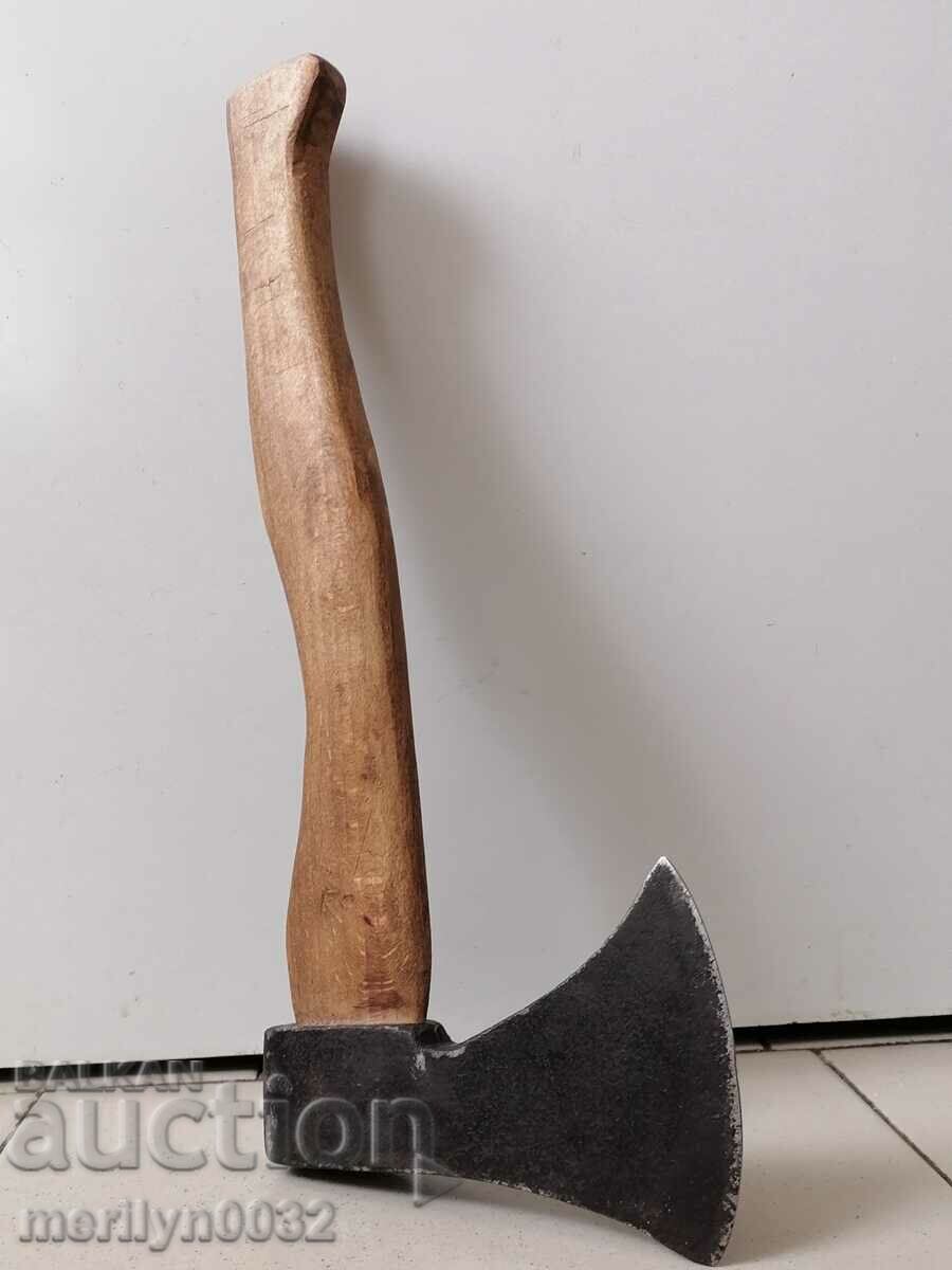 Auction  An old ax shaft tool wrought iron