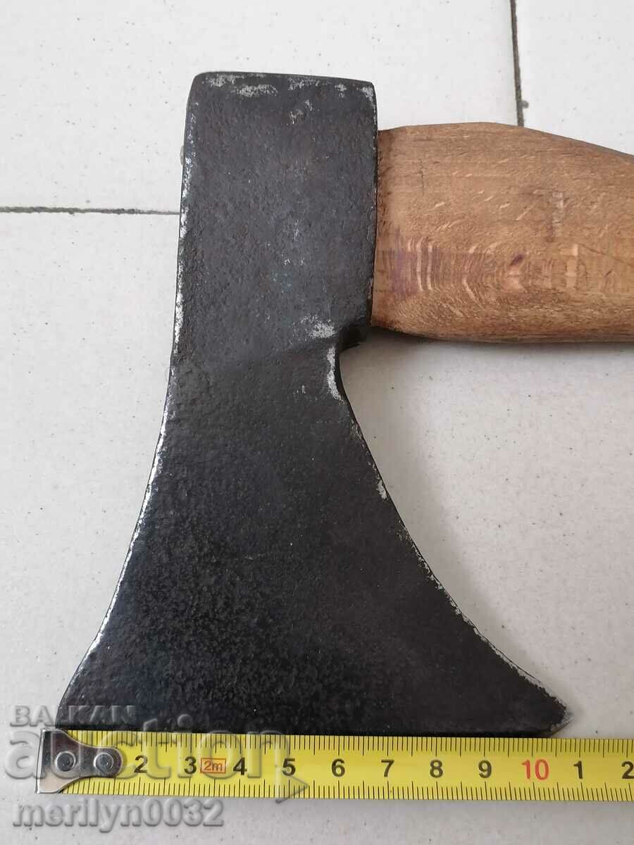 An old ax shaft tool wrought iron - 7