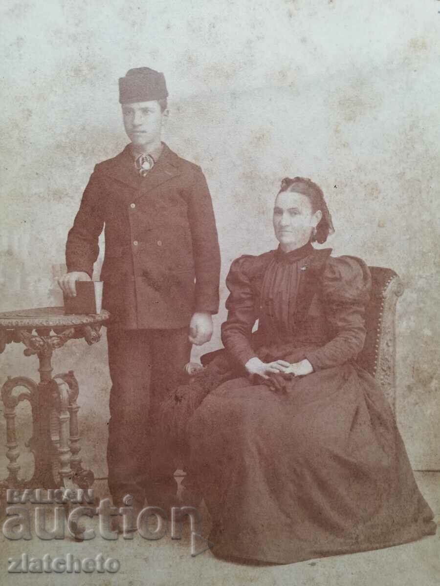 Auction  Old cardboard photo -