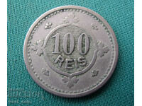 Portugal Krlos I 100 Ray 1900 Rare