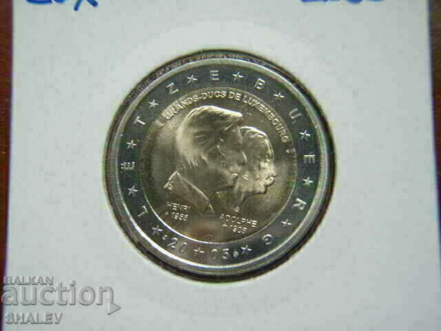 2 euro 2005 Luxemburg „Henri & Adolphe” Luxemburg (2 euro) cu preț 14.89 BGN | € 7.61 2 euro 2005 Luxemburg „Henri & Adolphe” Luxemburg (2 euro) cu preț 14.89 BGN | € 7.61