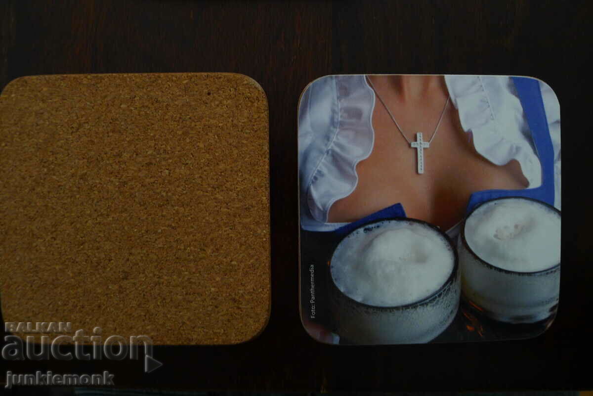 Auction SET OF 6 pcs. CORK PADS FOR BAVARIA BEER !!! Auction SET OF 6 pcs. CORK PADS FOR BAVARIA BEER !!!