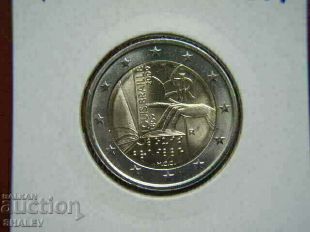 Auction 2 euro 2009 Italy "Braille" /Italy/ - Unc (2 euro) Auction 2 euro 2009 Italy "Braille" /Italy/ - Unc (2 euro)