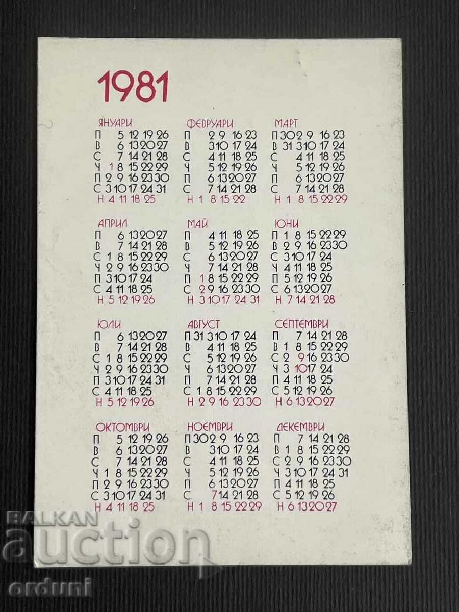 2355 Calendar Stoyan Delchev Olympic champion 1981. with price 3.00 BGN | € 1.53 2355 Calendar Stoyan Delchev Olympic champion 1981. with price 3.00 BGN | € 1.53