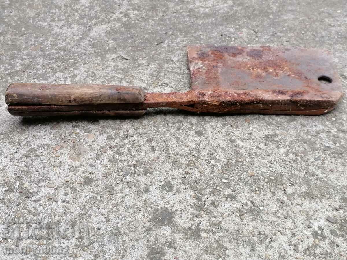 Παλιό σφυρήλατο ελικόπτερο τσεκούρι τσεκούρι - 7