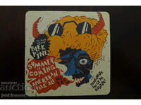 ADVERTISING MAT FOR BLEK PINE BEER !!!