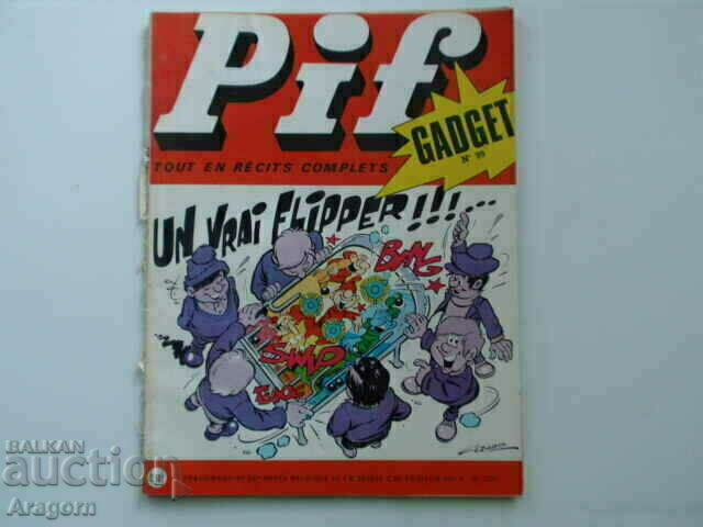 "Pif Gadget" 99 with black and white "Teddy Ted" (read the description), Pif "Pif Gadget" 99 with black and white "Teddy Ted" (read the description), Pif
