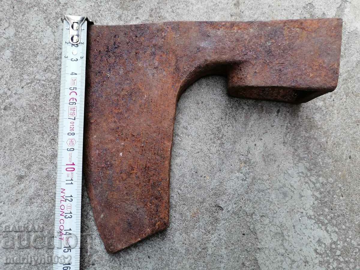 Delivery of An old ax shaft tool wrought iron