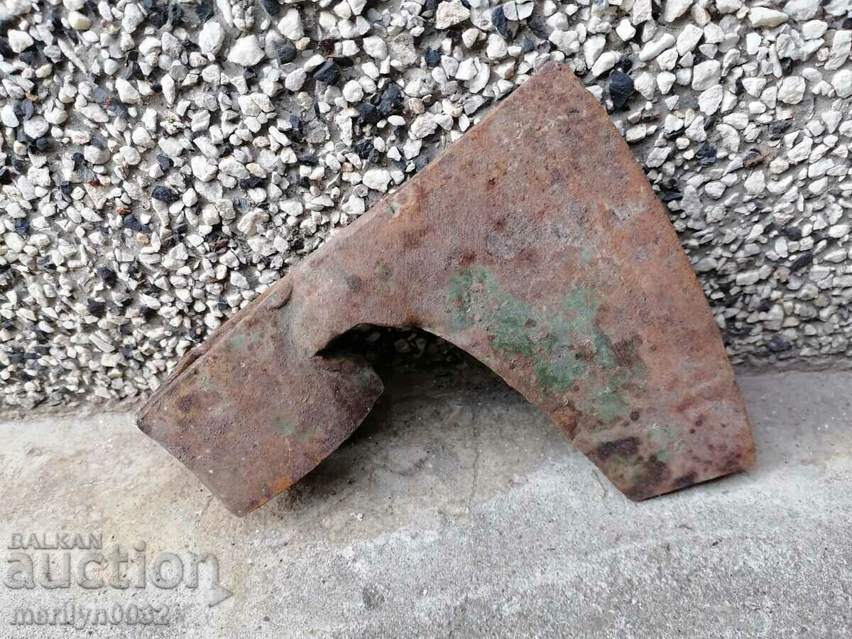 Auction  An old ax shaft tool wrought iron