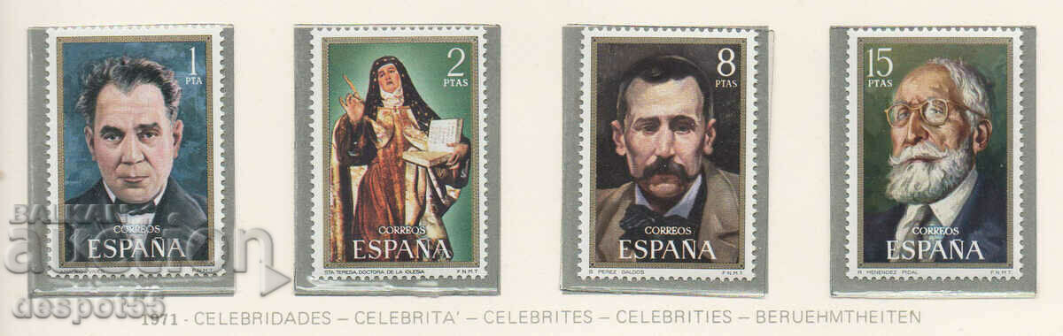 1971. Spain. Personalities.