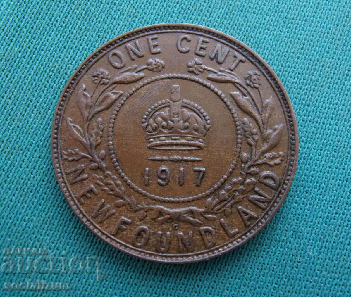 Newfoundland 1 Cent 1917 Σπάνιο