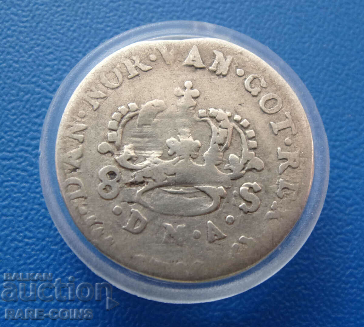 Norvegia 8 Skill 1714? Original foarte rar cu preț € 33.23 | 64.99 BGN