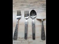 Silver-plated children's cutlery