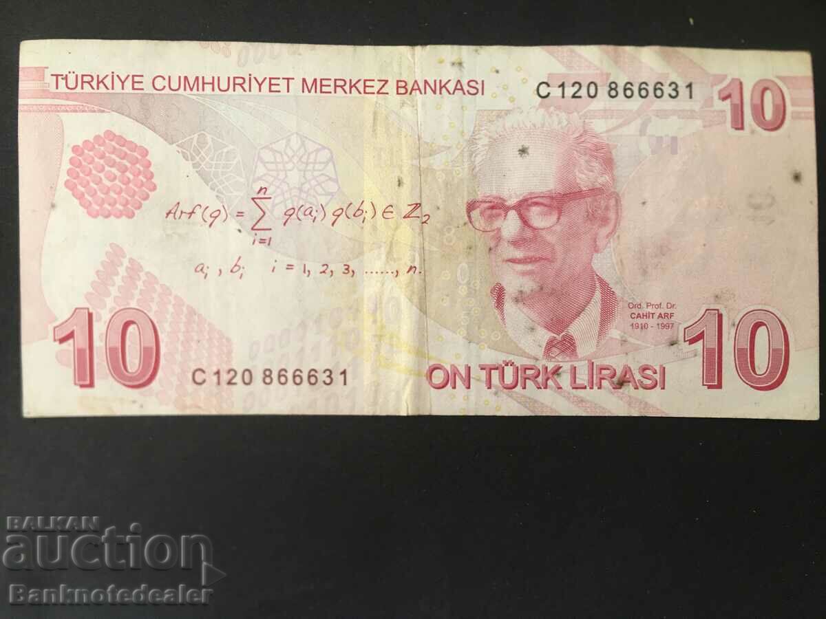 Turkey 10 Lirasi 1970 (2009) Pick 223 Ref 6631 with price 3.00 BGN | € 1.53 Turkey 10 Lirasi 1970 (2009) Pick 223 Ref 6631 with price 3.00 BGN | € 1.53