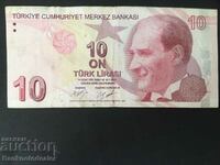 Turkey 10 Lirasi 1970 (2009) Pick 223 Ref 6631