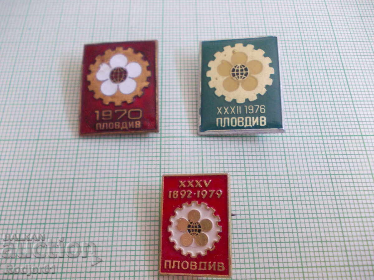 badges - Plovdiv Fair - 6 pcs badges - Plovdiv Fair - 6 pcs