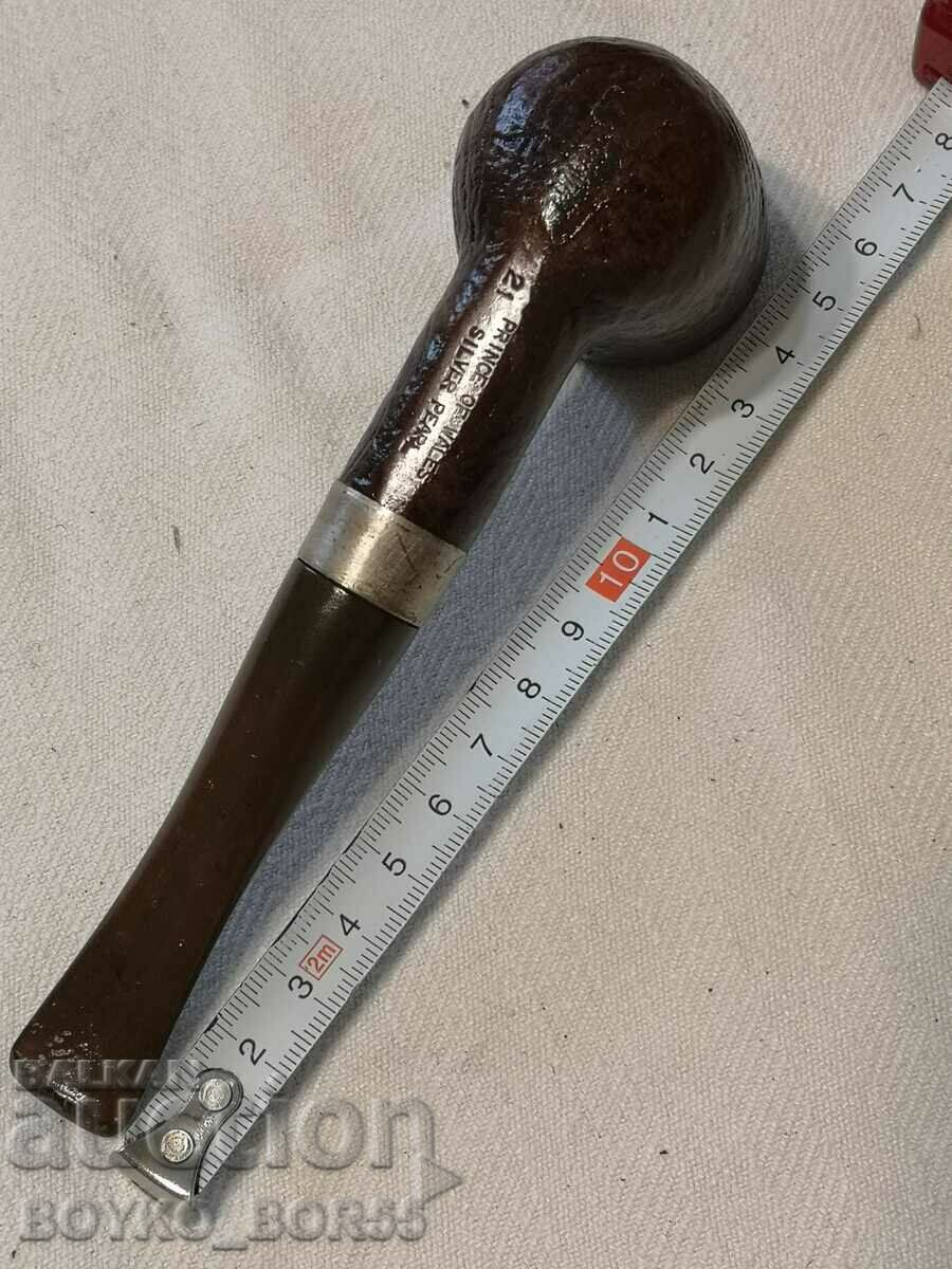 SILVER PEARL Rare Old English Pipe PRINCE OF WALES - 6