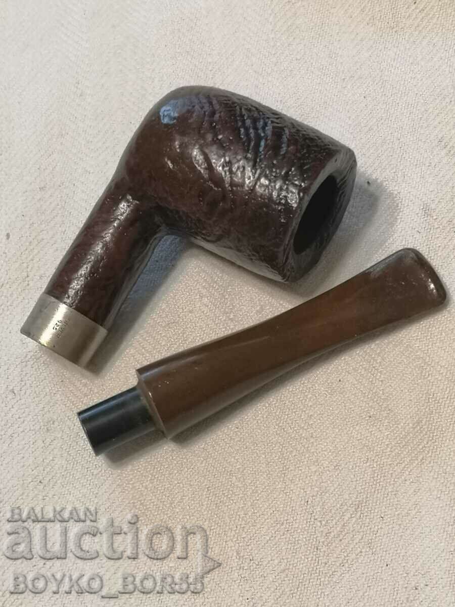 SILVER PEARL Rare Old English Pipe PRINCE OF WALES - 7