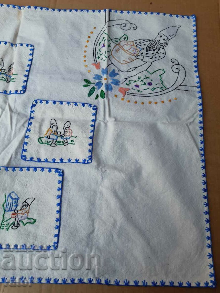 Hand embroidered old carpet. Hand stitched with price 13.90 BGN | € 7.11