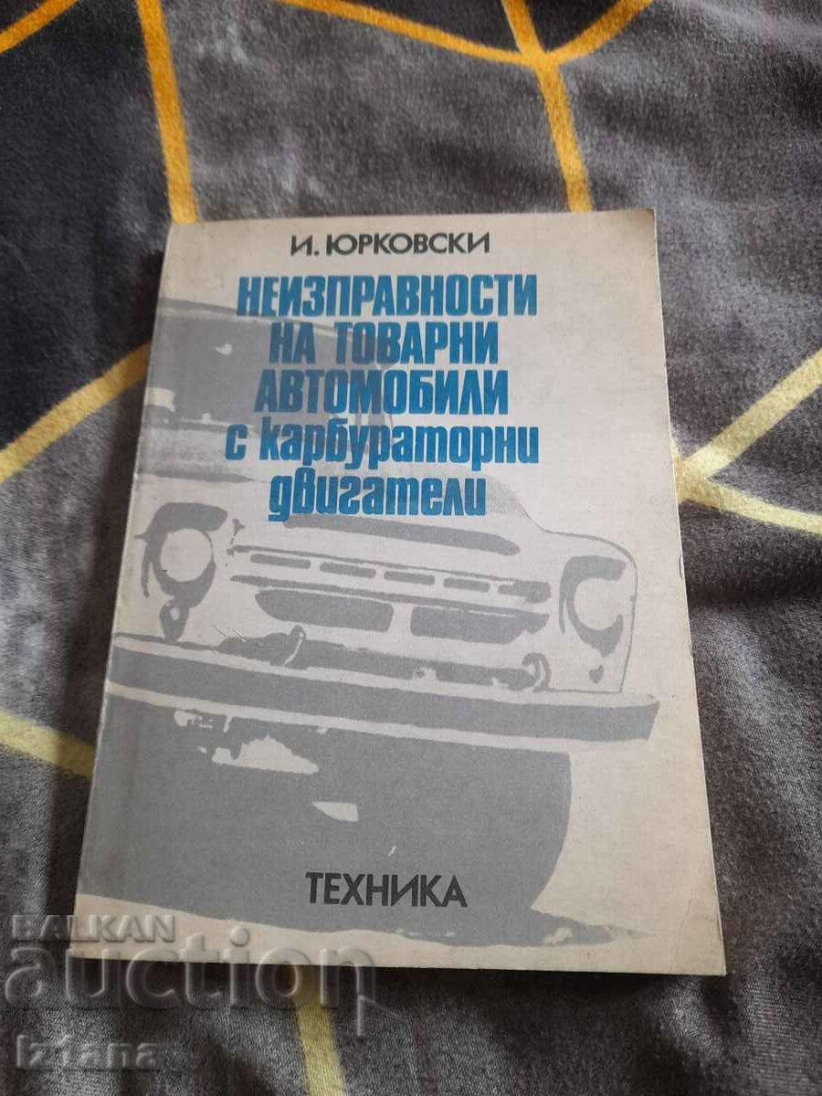 Book Faults of trucks with carburetor internal combustion engines