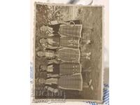 Старинна Снимка Хърцойски Народни Носии Русенска Околи1932 г