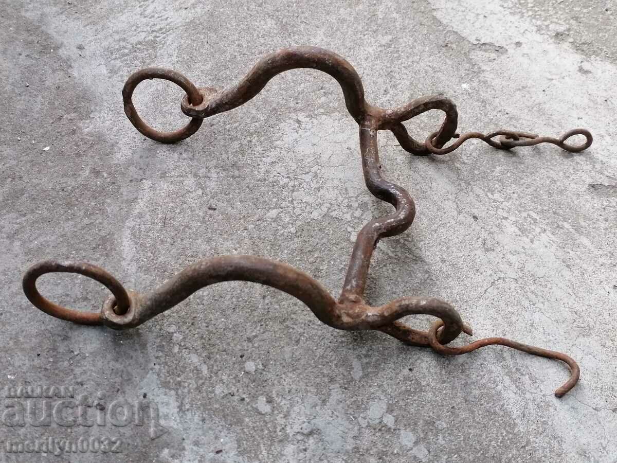 Delivery of An old forged bridle reins wrought iron, a harness Delivery of An old forged bridle reins wrought iron, a harness