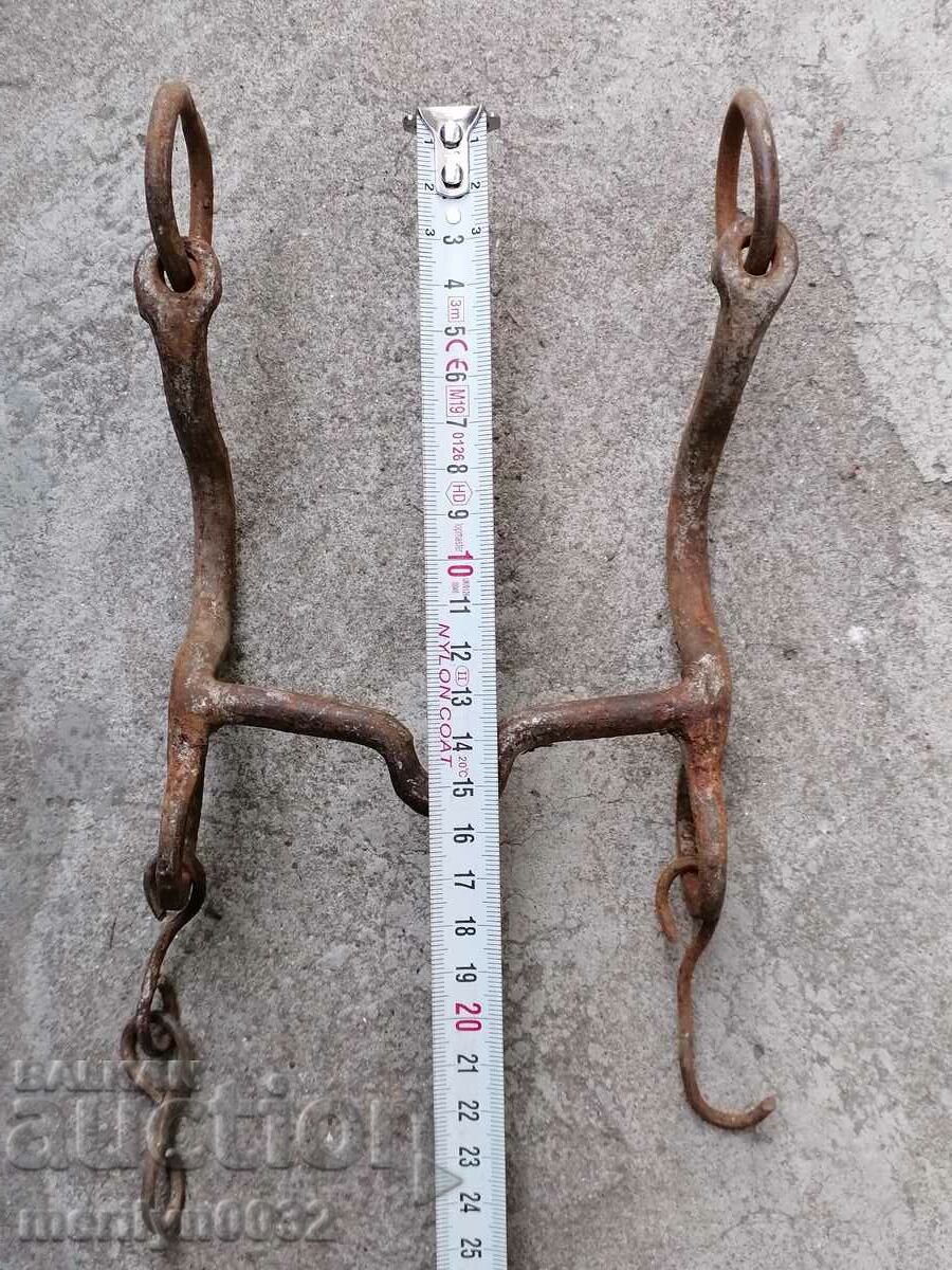 An old forged bridle reins wrought iron, a harness - 6 An old forged bridle reins wrought iron, a harness - 6
