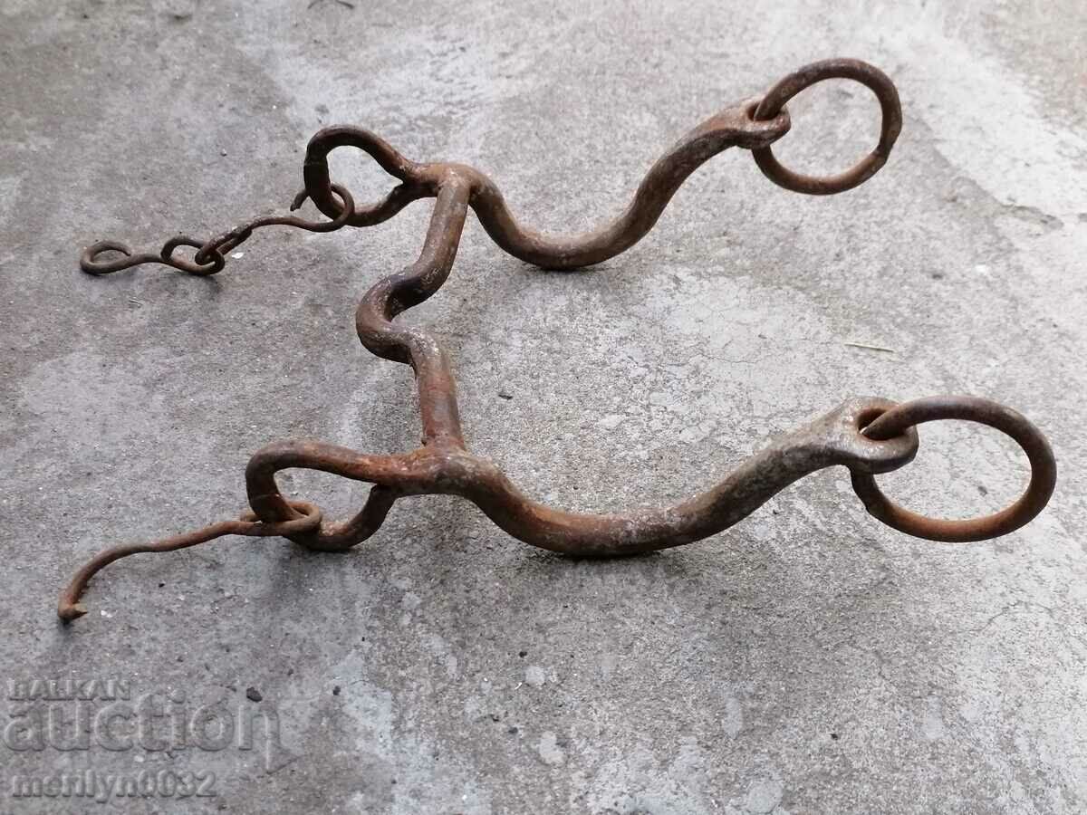 An old forged bridle reins wrought iron, a harness - 7 An old forged bridle reins wrought iron, a harness - 7