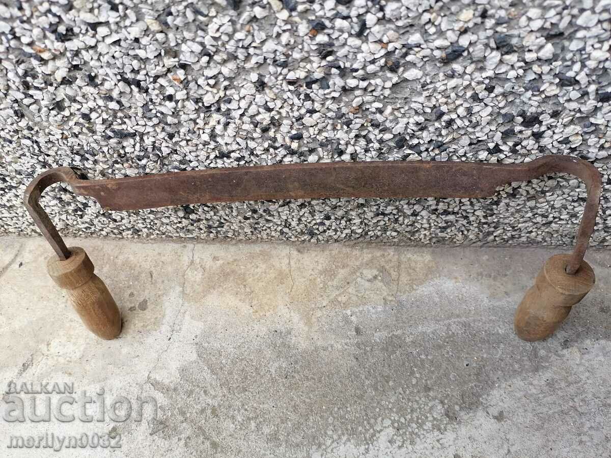 Auction  Old forged ruff tool wrought iron wooden planer