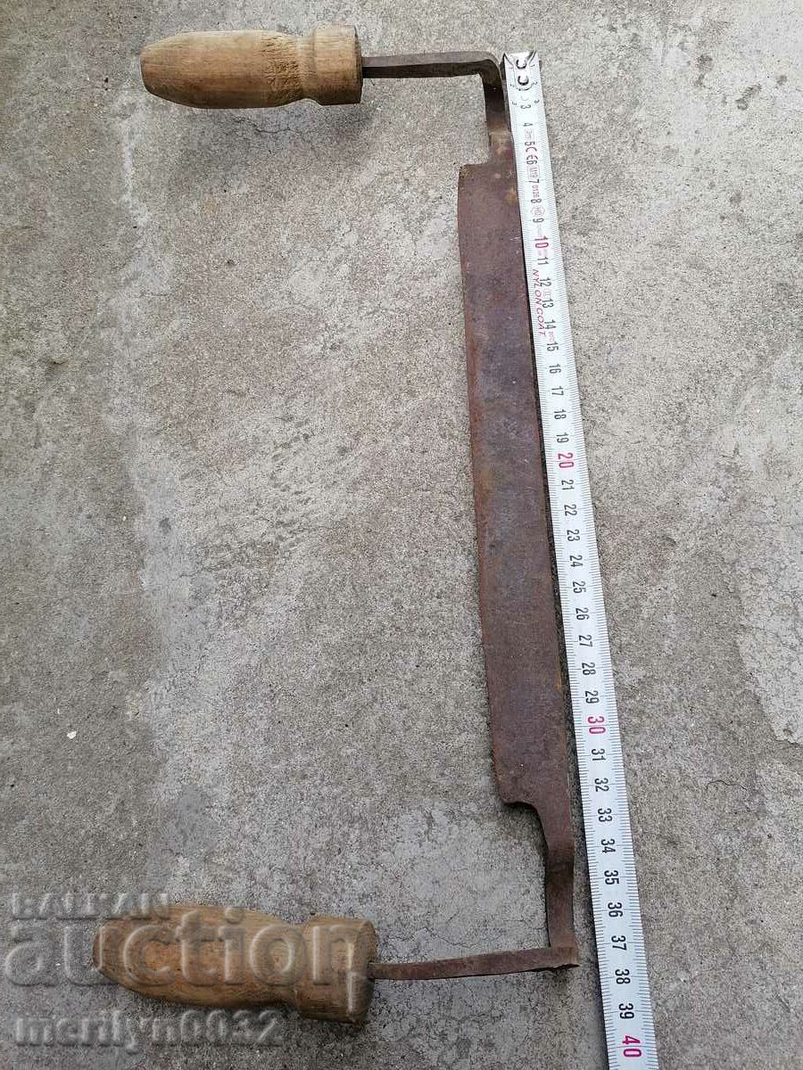 Old forged ruff tool wrought iron wooden planer - 5