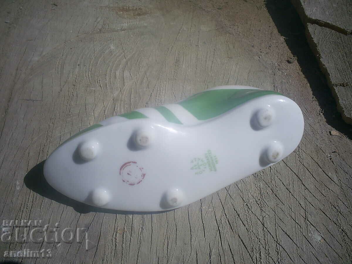 Auction OLD PORCELAIN FOOTBALL SHOES Auction OLD PORCELAIN FOOTBALL SHOES