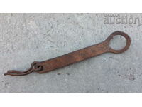 Old latch wrought iron lock primitive