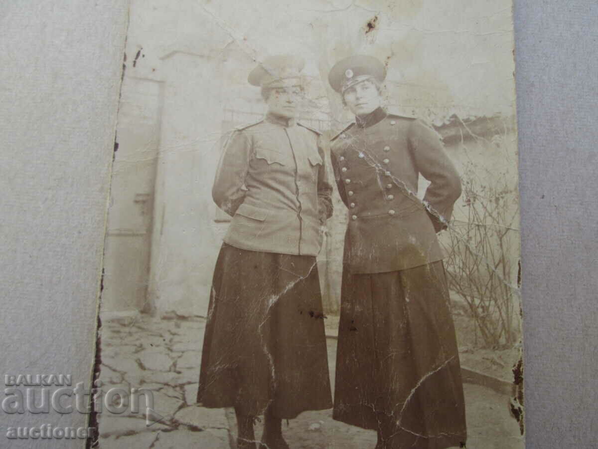 OLD RARE PHOTO OF WOMEN IN MILITARY UNIFORMS with price 30.00 BGN | € 15.34 OLD RARE PHOTO OF WOMEN IN MILITARY UNIFORMS with price 30.00 BGN | € 15.34