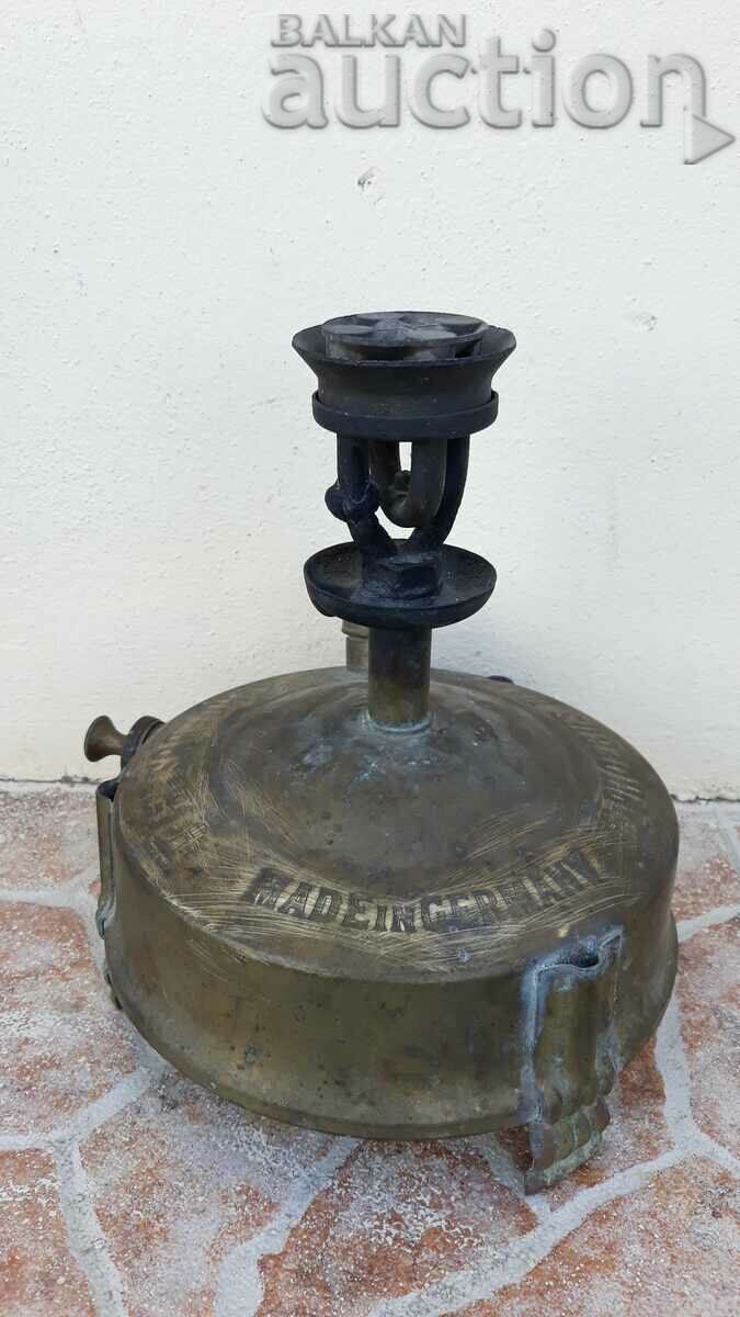 An old forced stove from the 20th century made in Germany