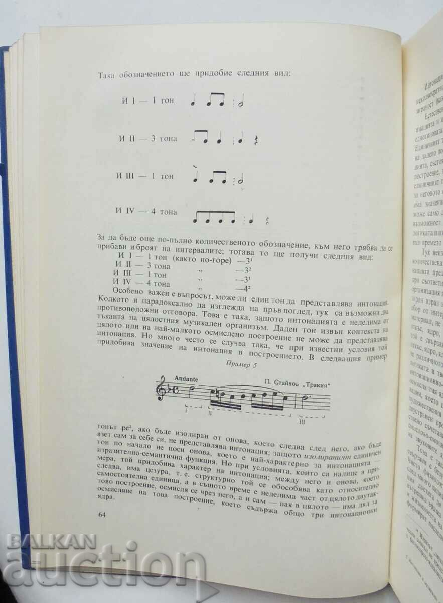 Intonation and musical image - Stoyan Stoyanov 1973 with price 20.00 BGN | € 10.23 Intonation and musical image - Stoyan Stoyanov 1973 with price 20.00 BGN | € 10.23