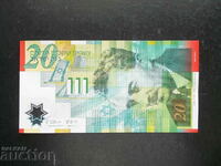 ISRAEL, 20 shekels, 2008, polymer, anniversary, UNC