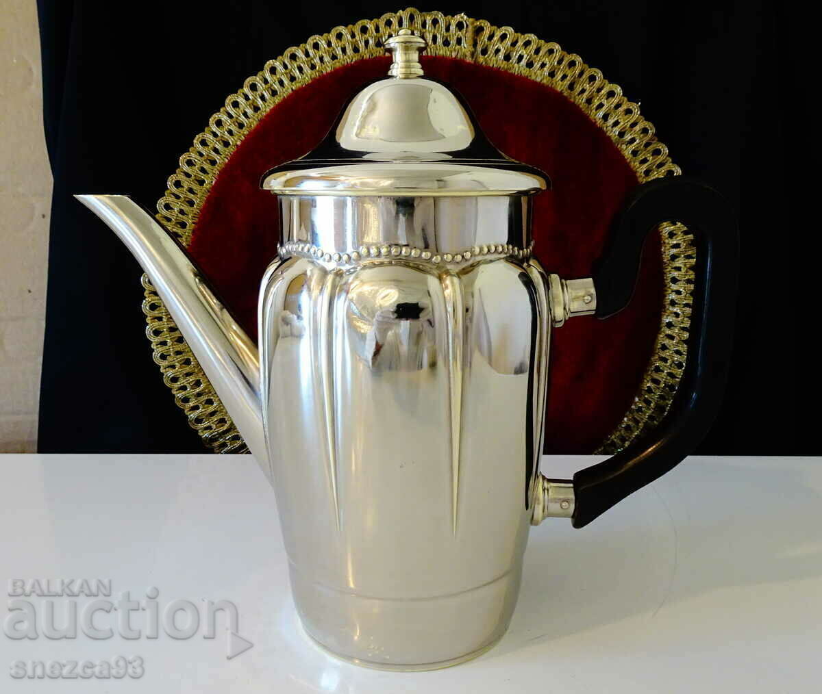Delivery of Silver-plated jug, kettle, relief. Delivery of Silver-plated jug, kettle, relief.