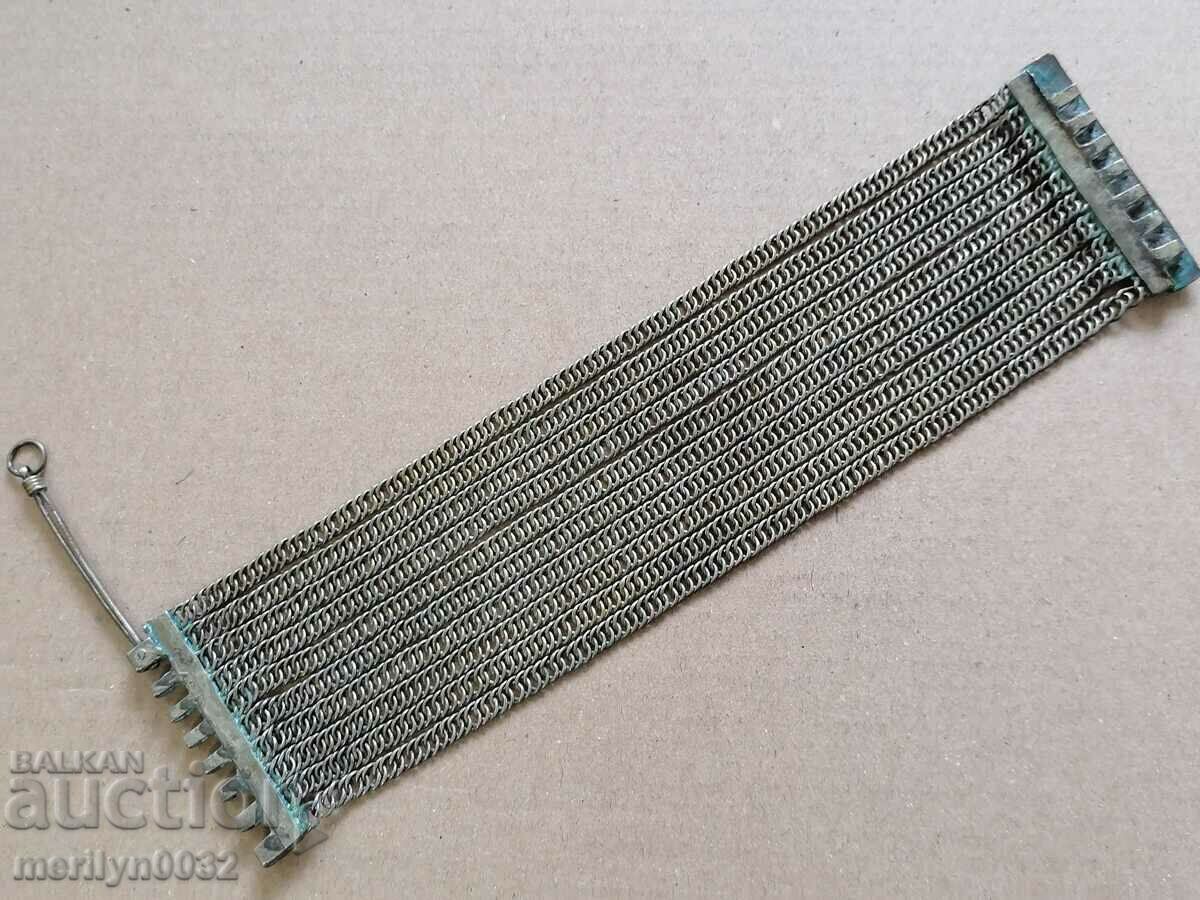 Revival silver bracelet with gilding, jewelry, necklace, ring - 5