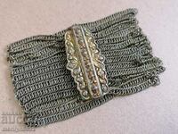 Bratara din argint Revival cu aur, bijuterii, colier, inel