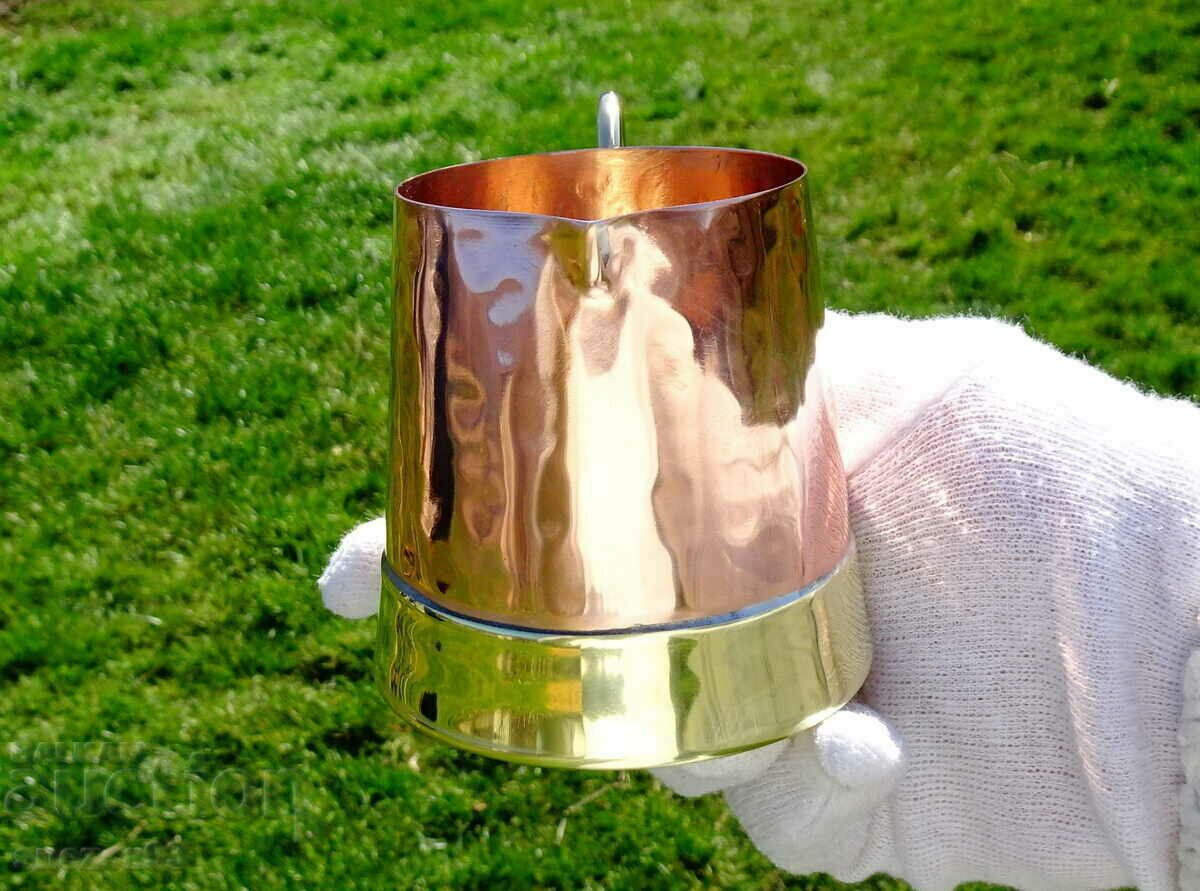 Forged copper jug, double bottom. with price 26.00 BGN | € 13.29 Forged copper jug, double bottom. with price 26.00 BGN | € 13.29