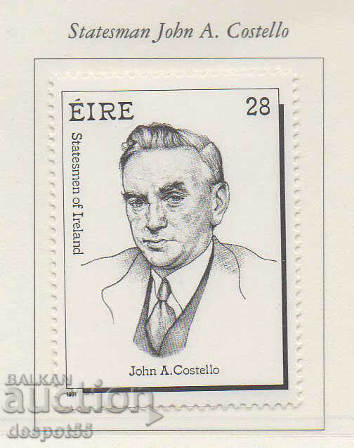 1991. Eire. 100th anniversary of the birth of John A. Costelos.